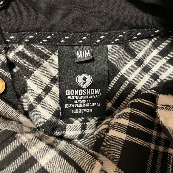 Gongshow Hooded Flannel, Size Medium - Picture 4 of 4